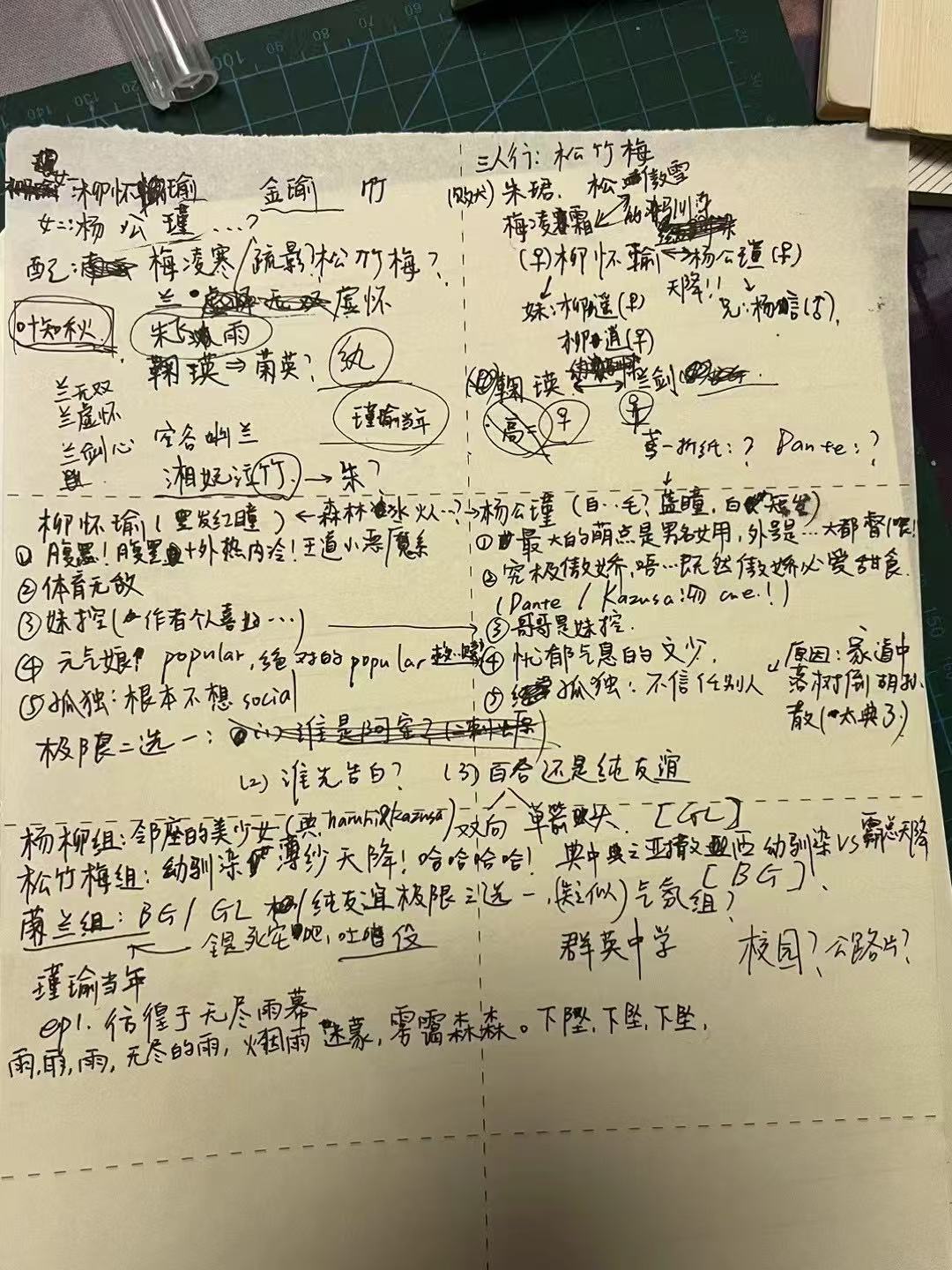 《瑾瑜当年》原稿照片
